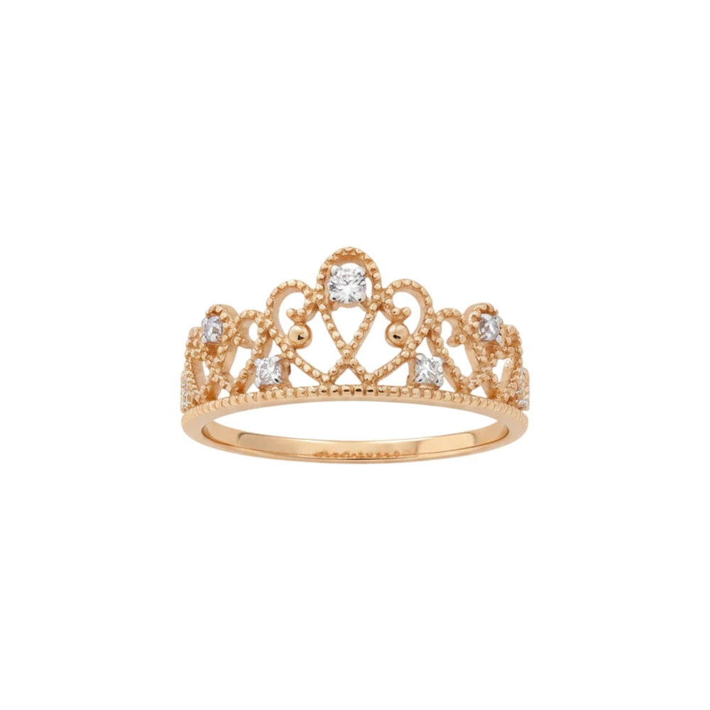 Кольцо с фианитом из красного золота 585 пробы Кольцо с фианитом из красного золота 585 пробы