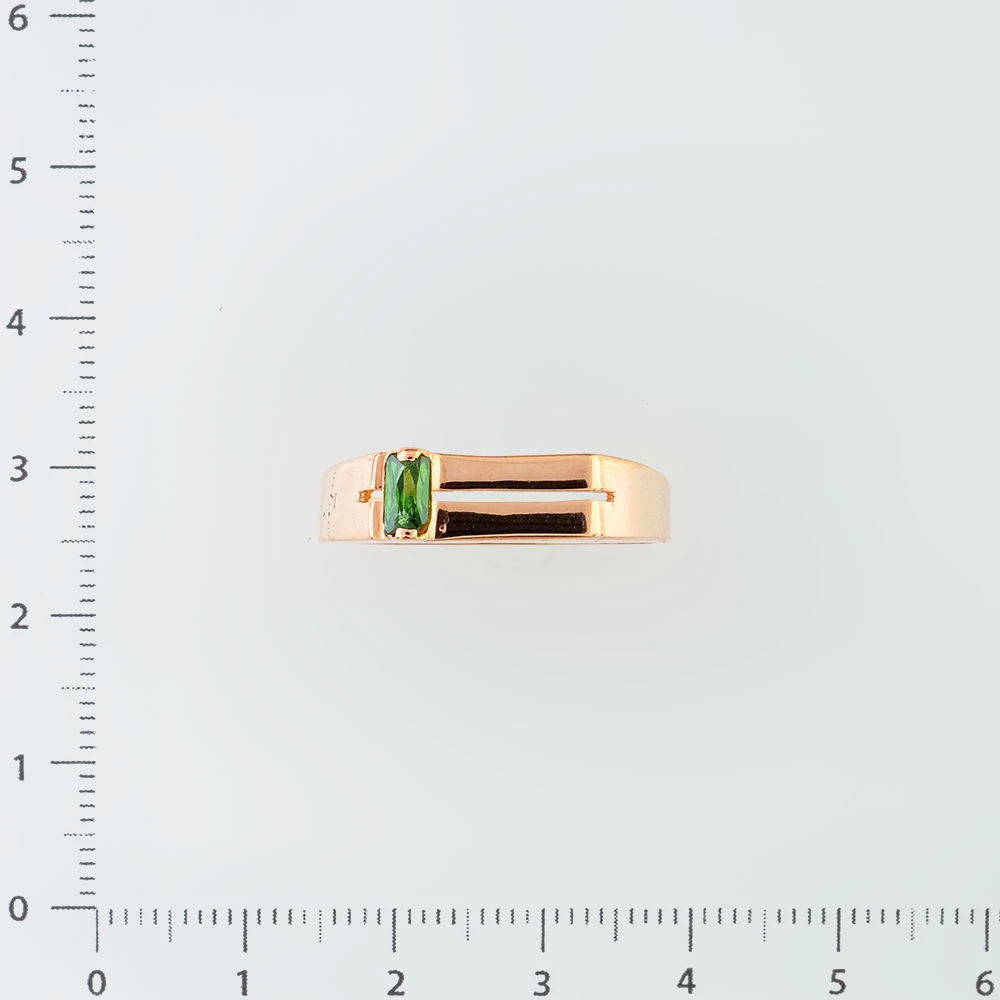 Кольцо с фианитом из красного золота 585 пробы Кольцо с фианитом из красного золота 585 пробы