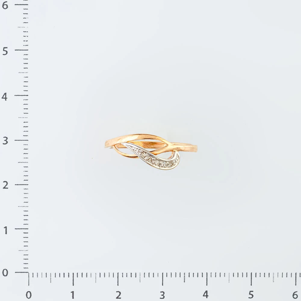 Кольцо с бриллиантом из красного золота 585 пробы Кольцо с бриллиантом из красного золота 585 пробы