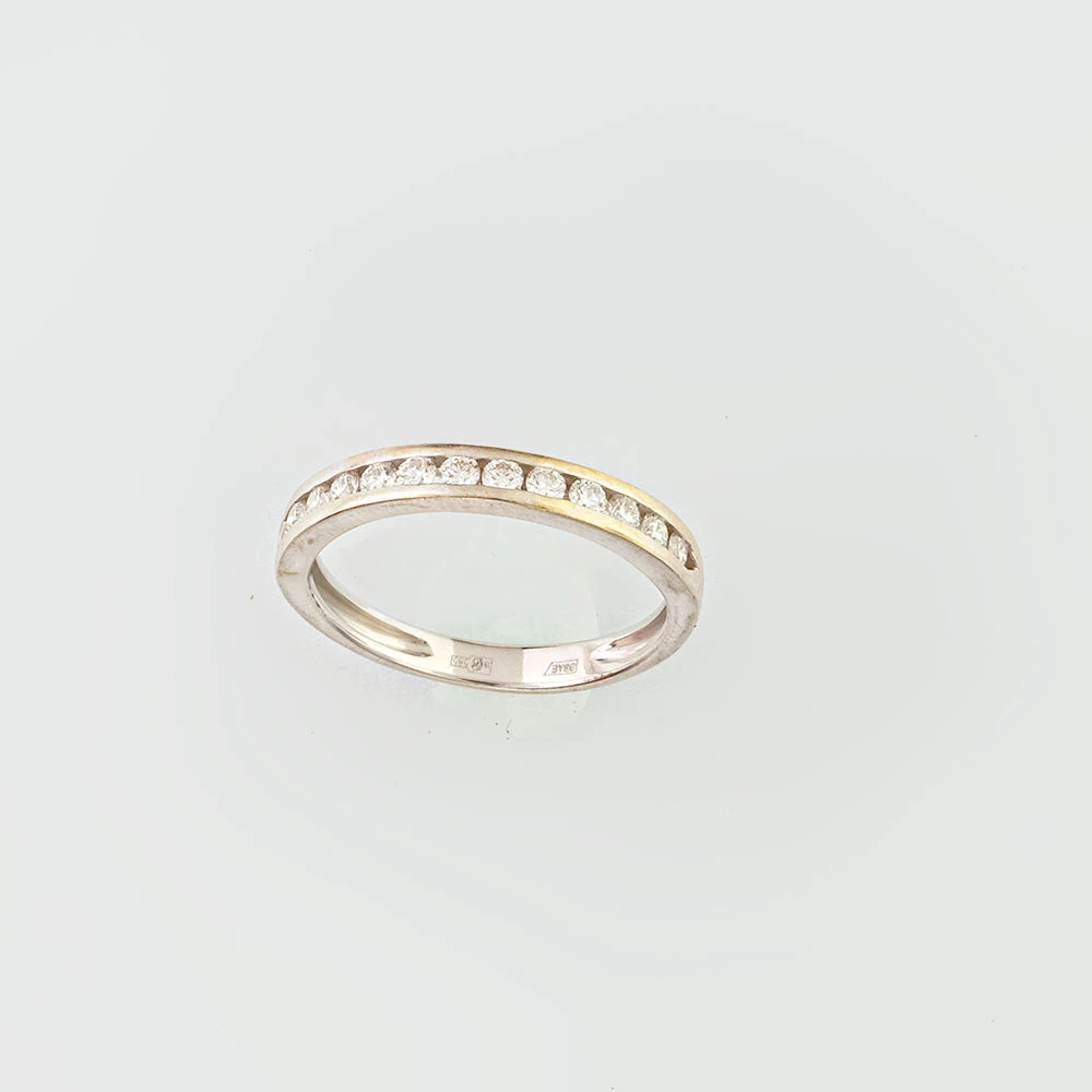 Кольцо с бриллиантом из белого золота 585 пробы