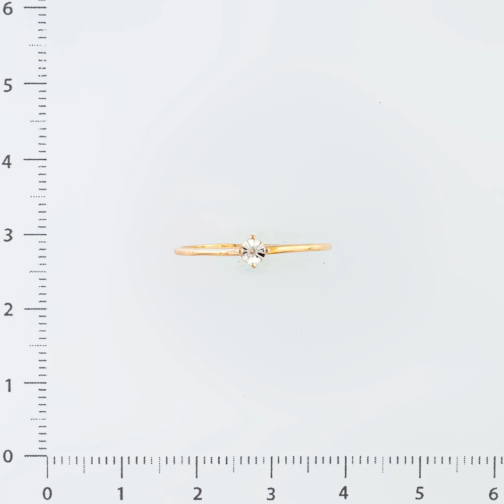 Кольцо с бриллиантом из красного золота 375 пробы Кольцо с бриллиантом из красного золота 375 пробы