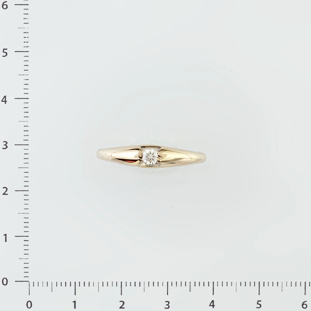 Кольцо с бриллиантом из белого золота 585 пробы