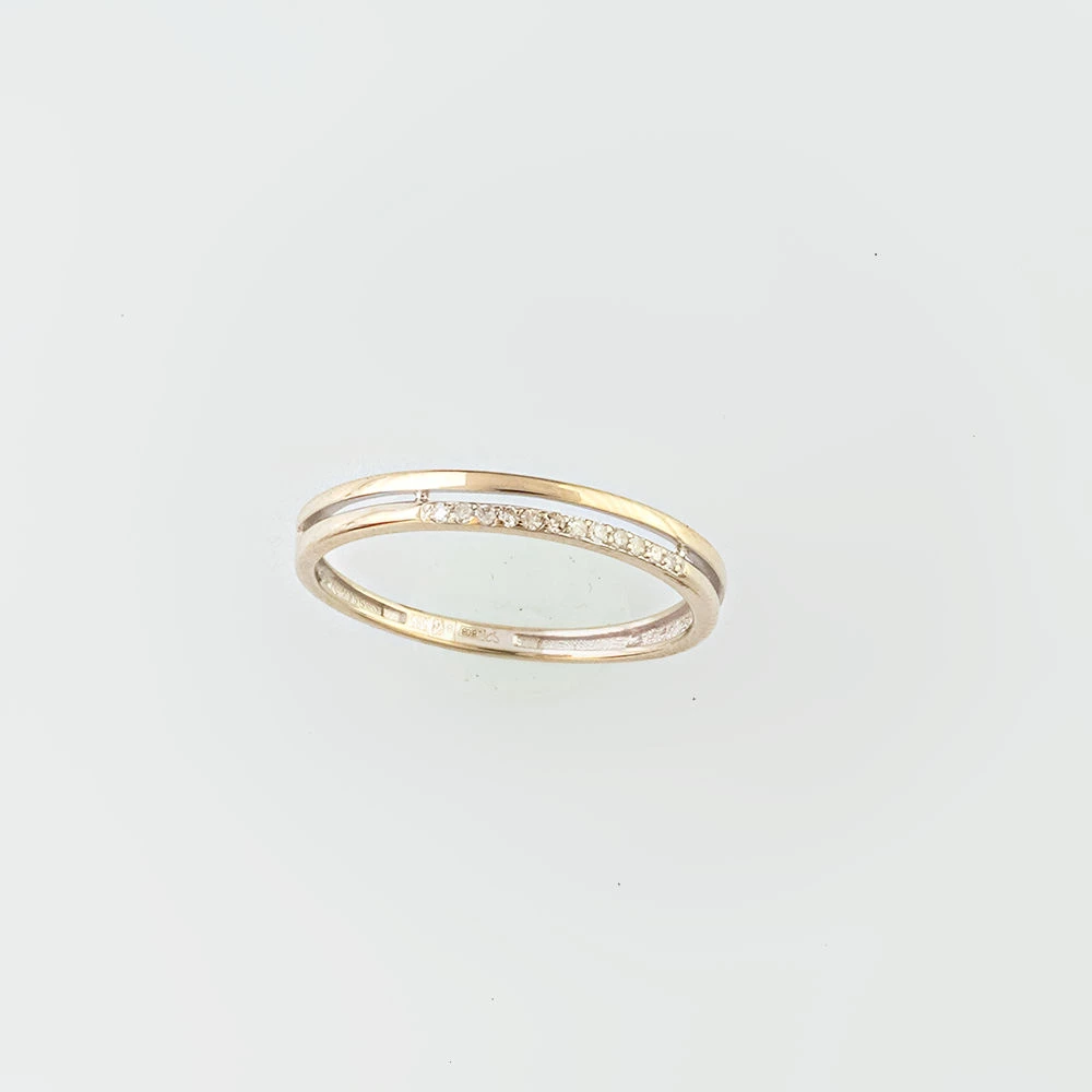 Кольцо с бриллиантом из белого золота 585 пробы