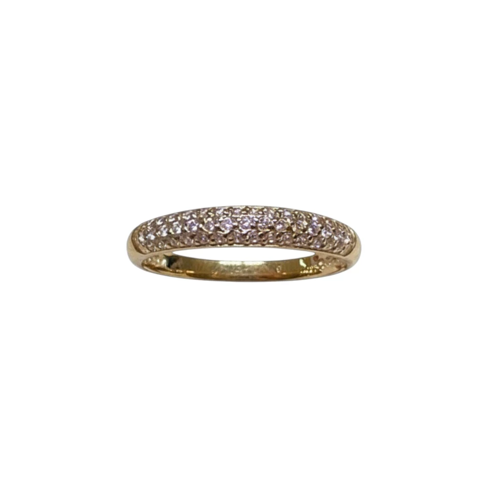 Кольцо с фианитом из красного золота 585 пробы Кольцо с фианитом из красного золота 585 пробы