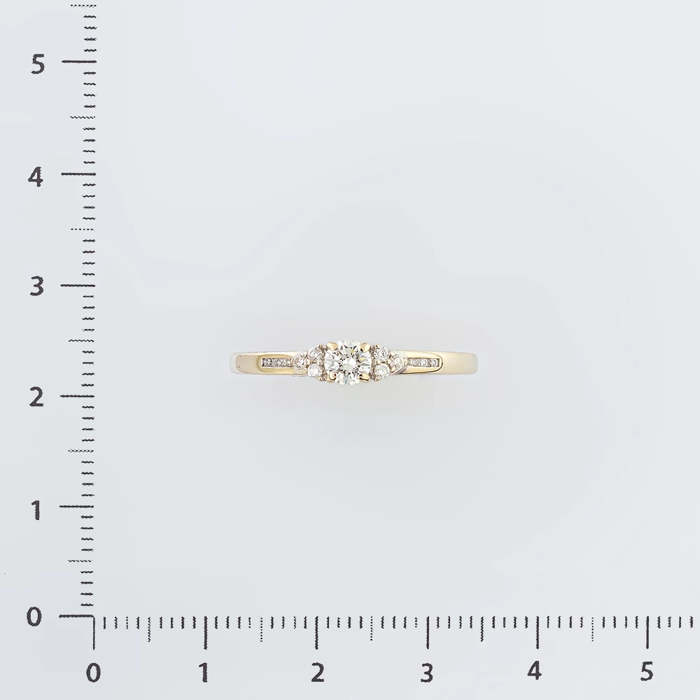 Кольцо с бриллиантом из белого золота 585 пробы