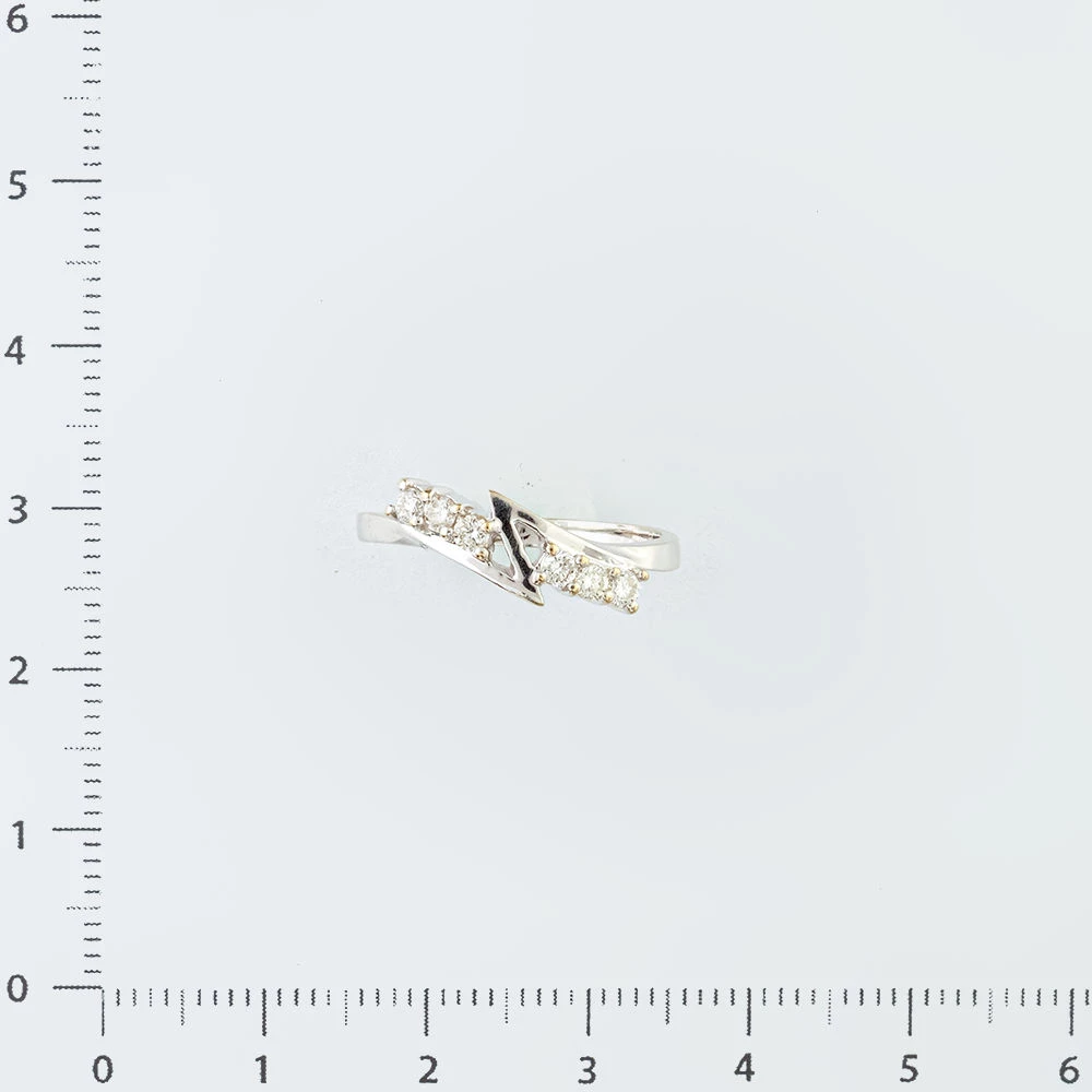 Кольцо с бриллиантом из белого золота 585 пробы