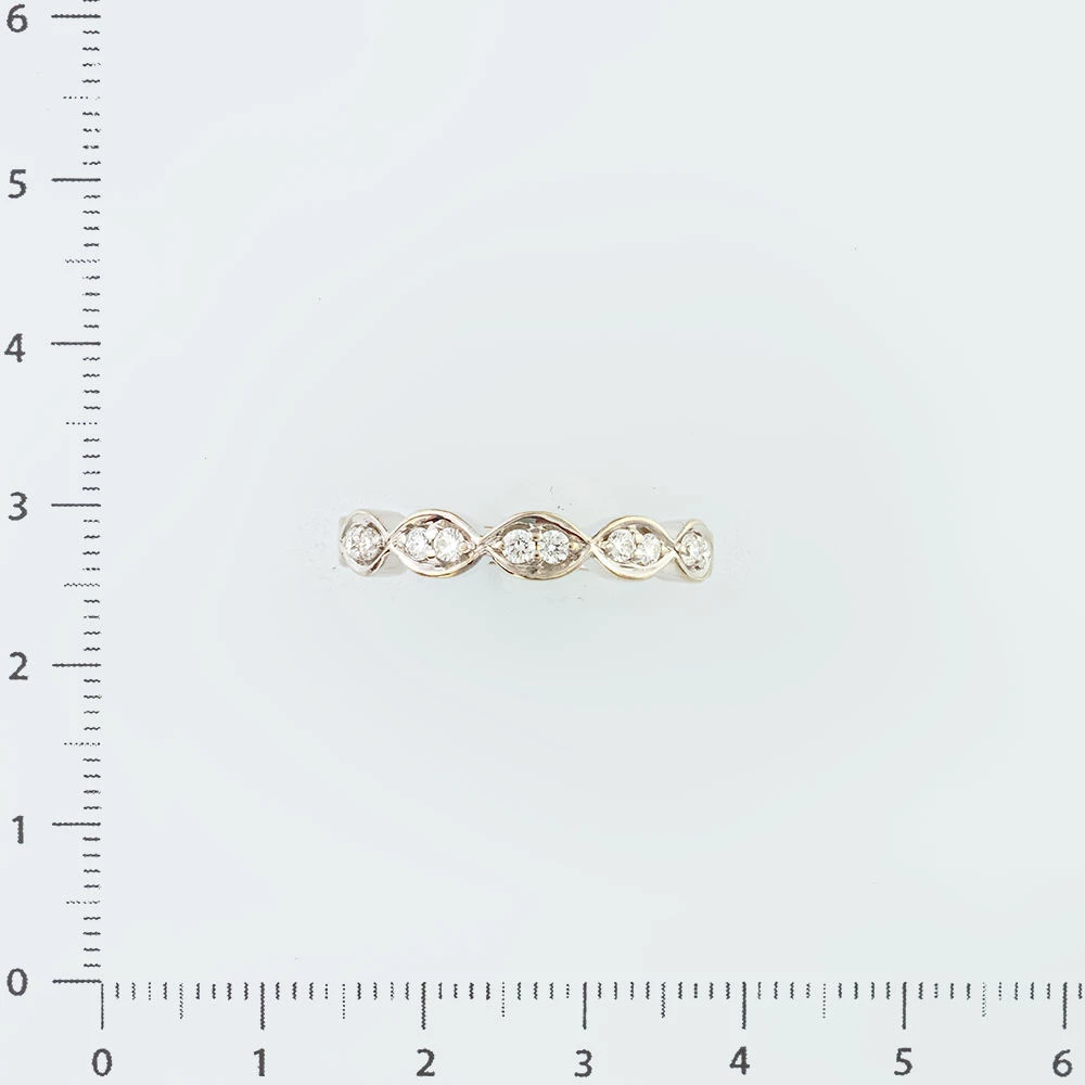 Кольцо с бриллиантом из белого золота 585 пробы