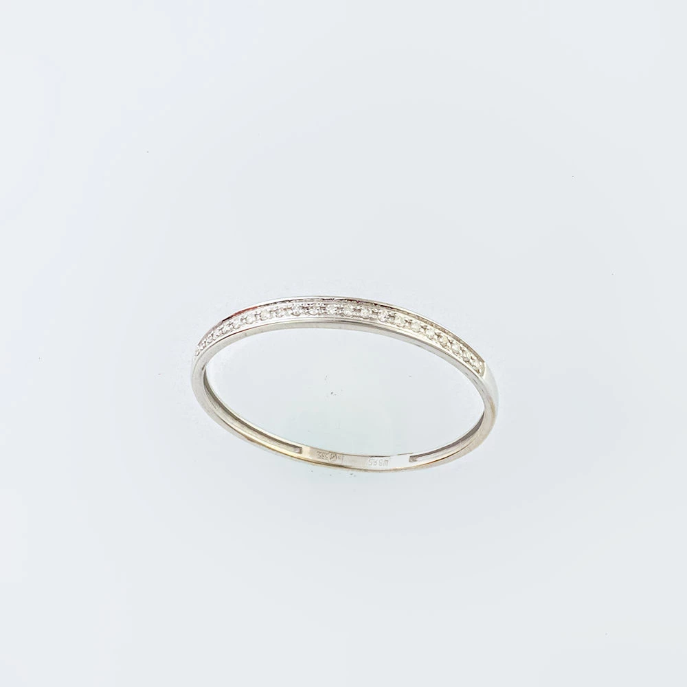 Кольцо с бриллиантом из белого золота 585 пробы