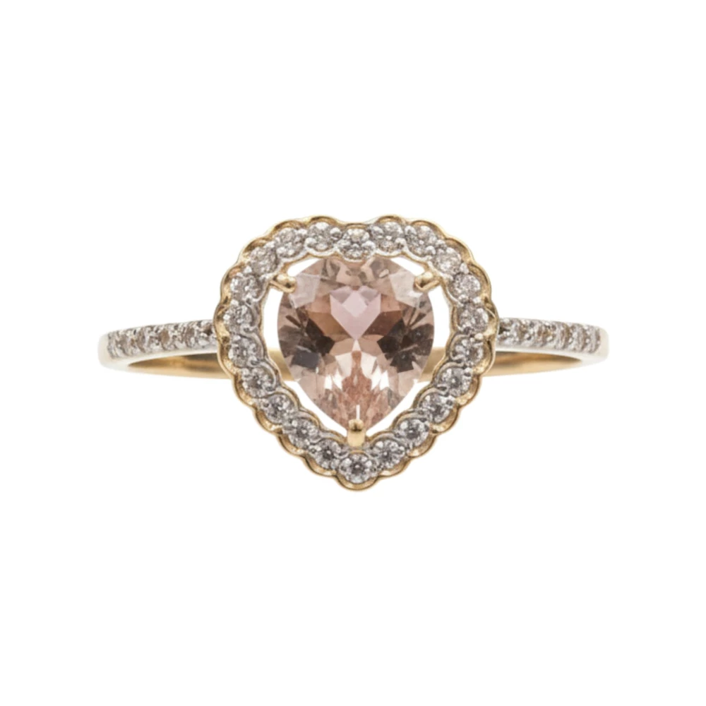 Кольцо с ситаллом из красного золота 585 пробы Кольцо с ситаллом из красного золота 585 пробы