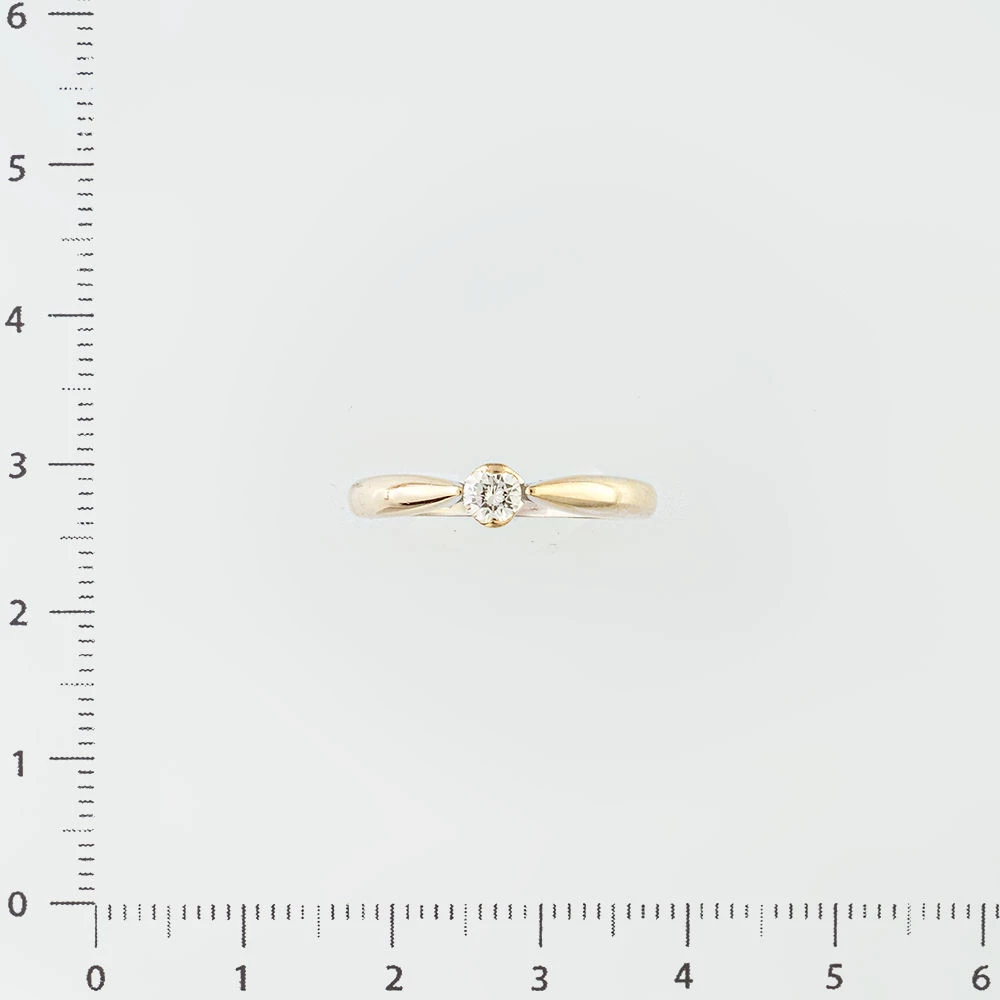 Кольцо с бриллиантом из белого золота 585 пробы Кольцо с бриллиантом из белого золота 585 пробы