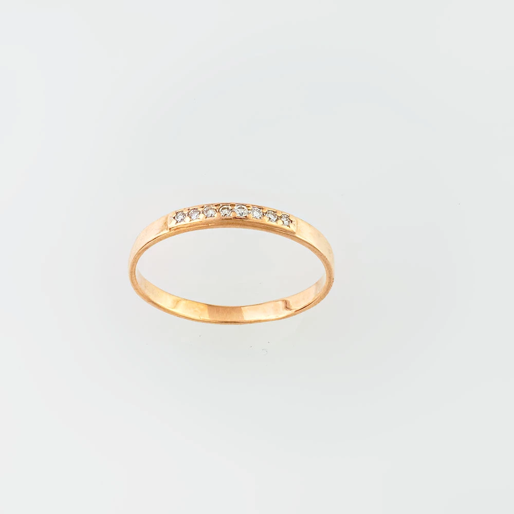 Кольцо с бриллиантом из красного золота 375 пробы Кольцо с бриллиантом из красного золота 375 пробы