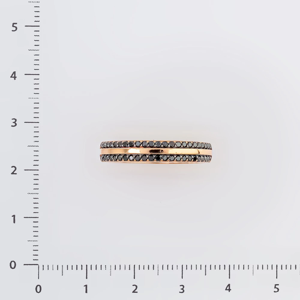 Кольцо с бриллиантом из красного золота 585 пробы