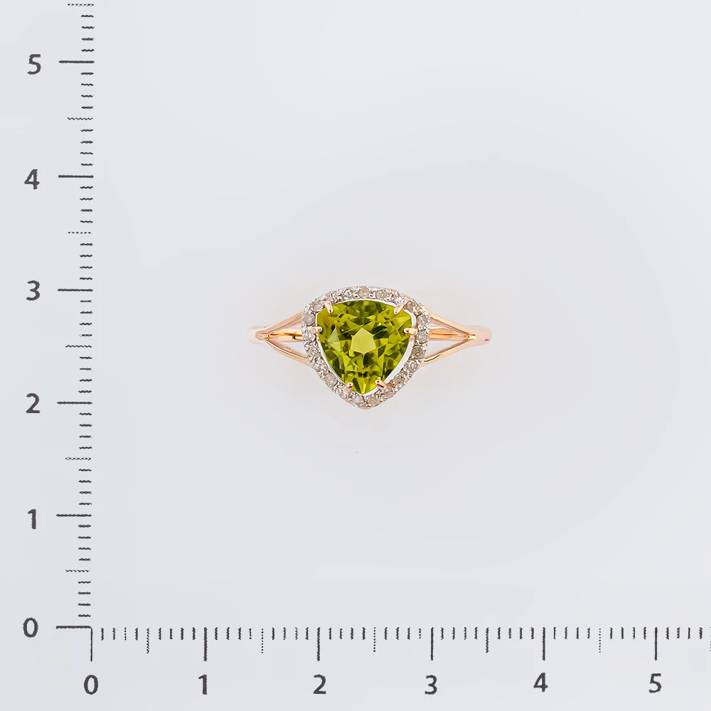 Кольцо с ситаллом из красного золота 585 пробы Кольцо с ситаллом из красного золота 585 пробы