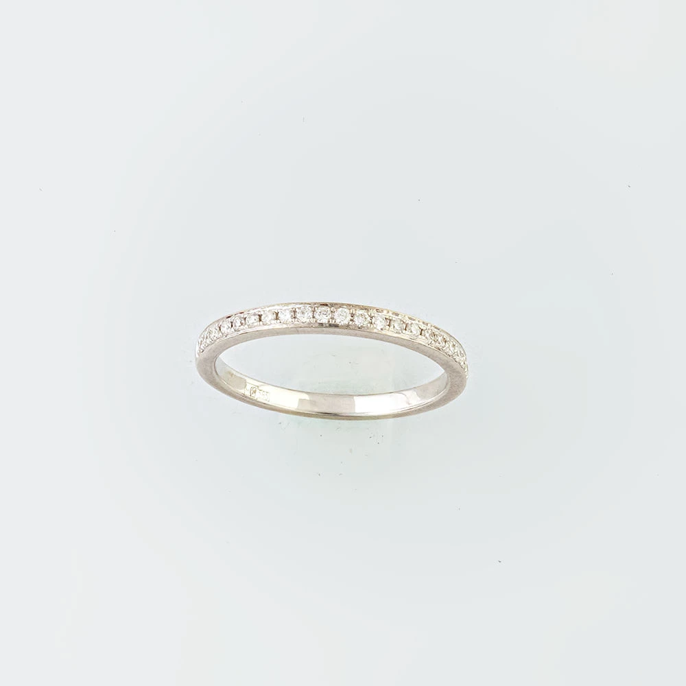 Кольцо с бриллиантом из белого золота 585 пробы