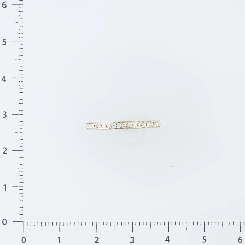 Кольцо с бриллиантом из белого золота 585 пробы