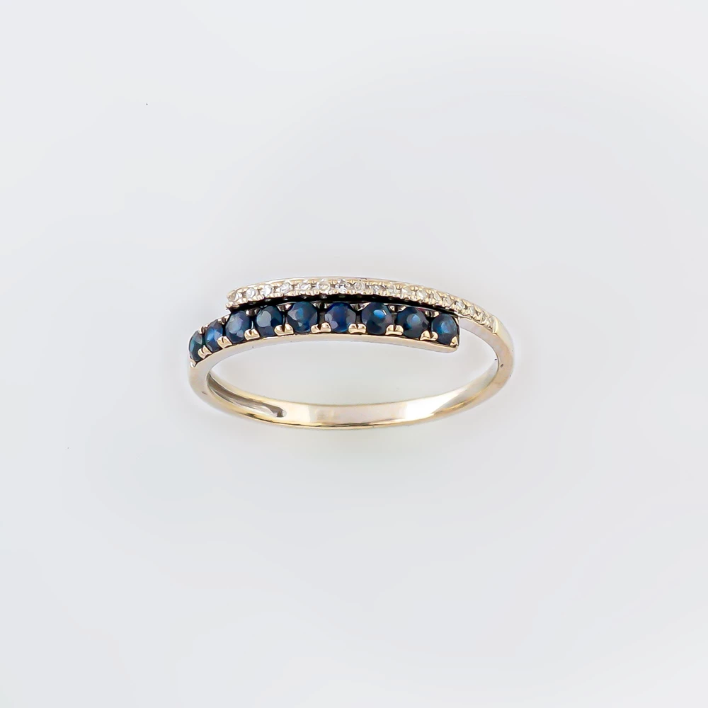 Кольцо с сапфиром из белого золота 585 пробы Кольцо с сапфиром из белого золота 585 пробы