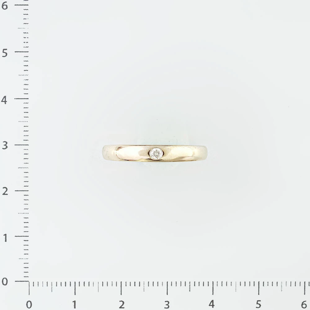 Кольцо с бриллиантом из белого золота 585 пробы