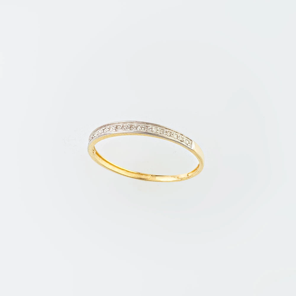 Кольцо с бриллиантом из желтого золота 585 пробы