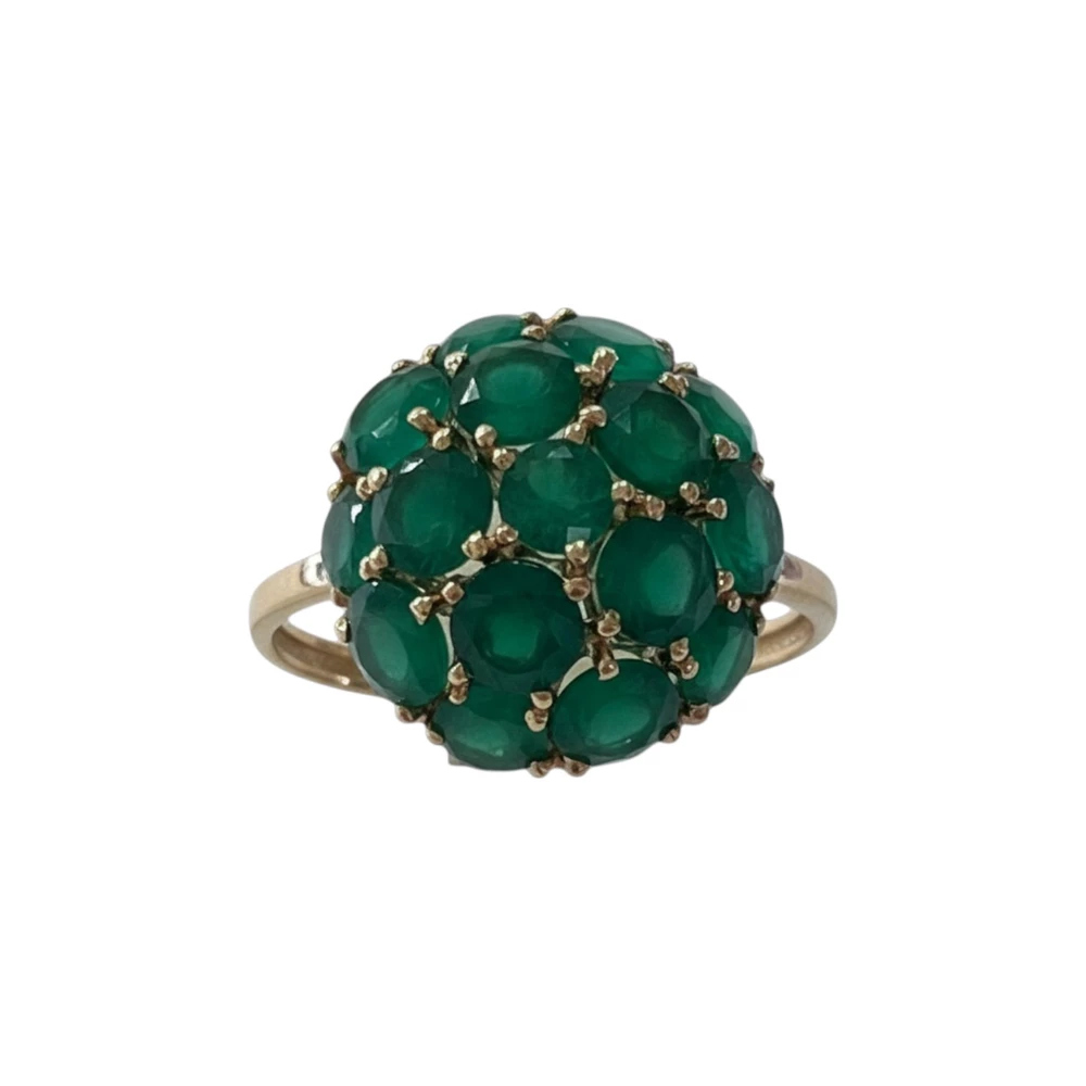 Кольцо с агатом из красного золота 585 пробы Кольцо с агатом из красного золота 585 пробы