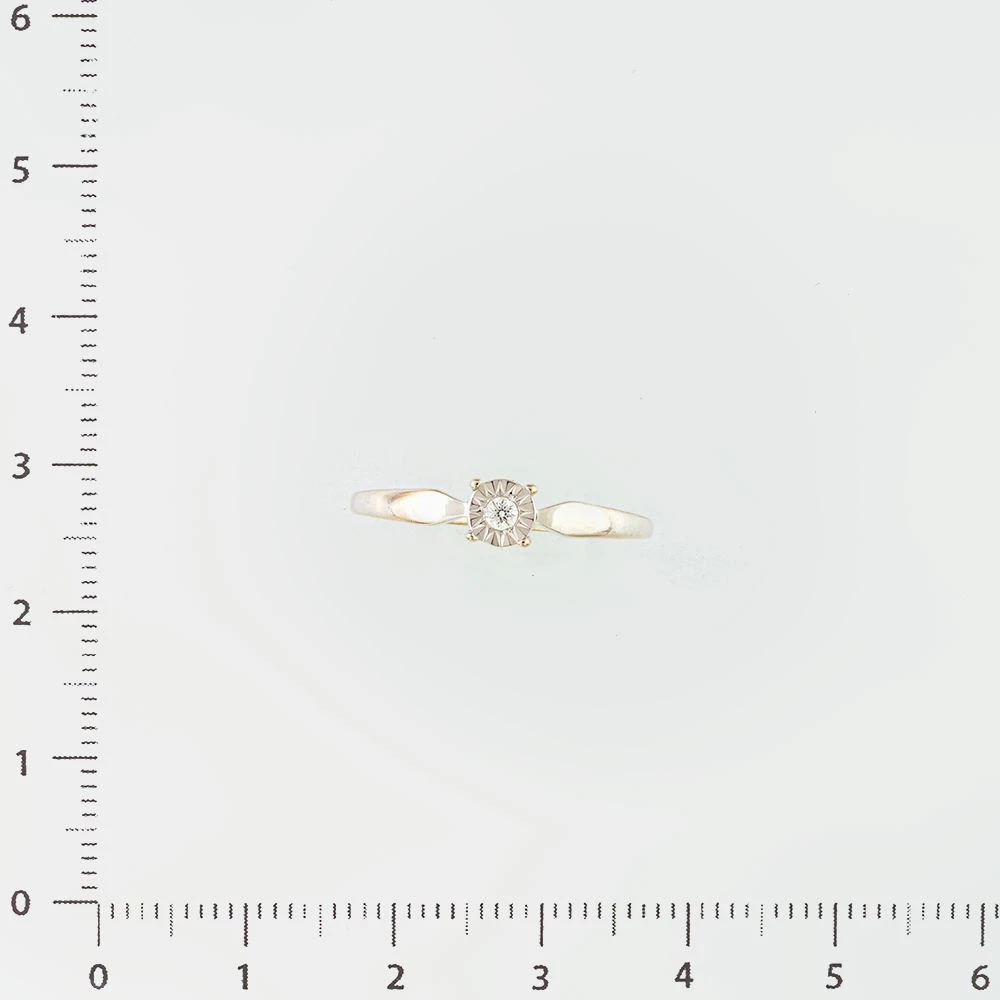 Кольцо с бриллиантом из белого золота 585 пробы 2 Кольцо с бриллиантом из белого золота 585 пробы 2