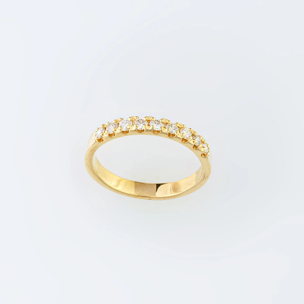 Кольцо с бриллиантом из желтого золота 585 пробы