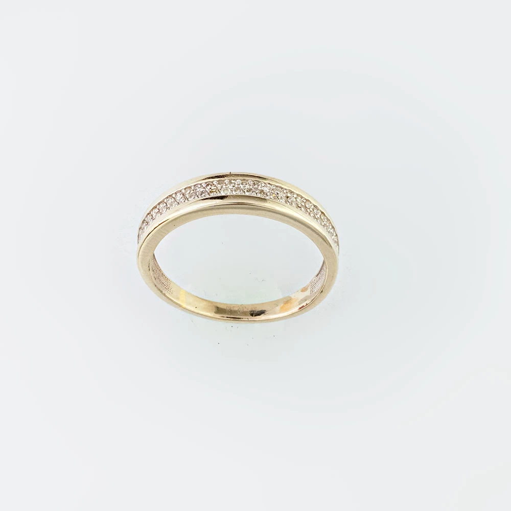 Кольцо с бриллиантом из красного золота 585 пробы