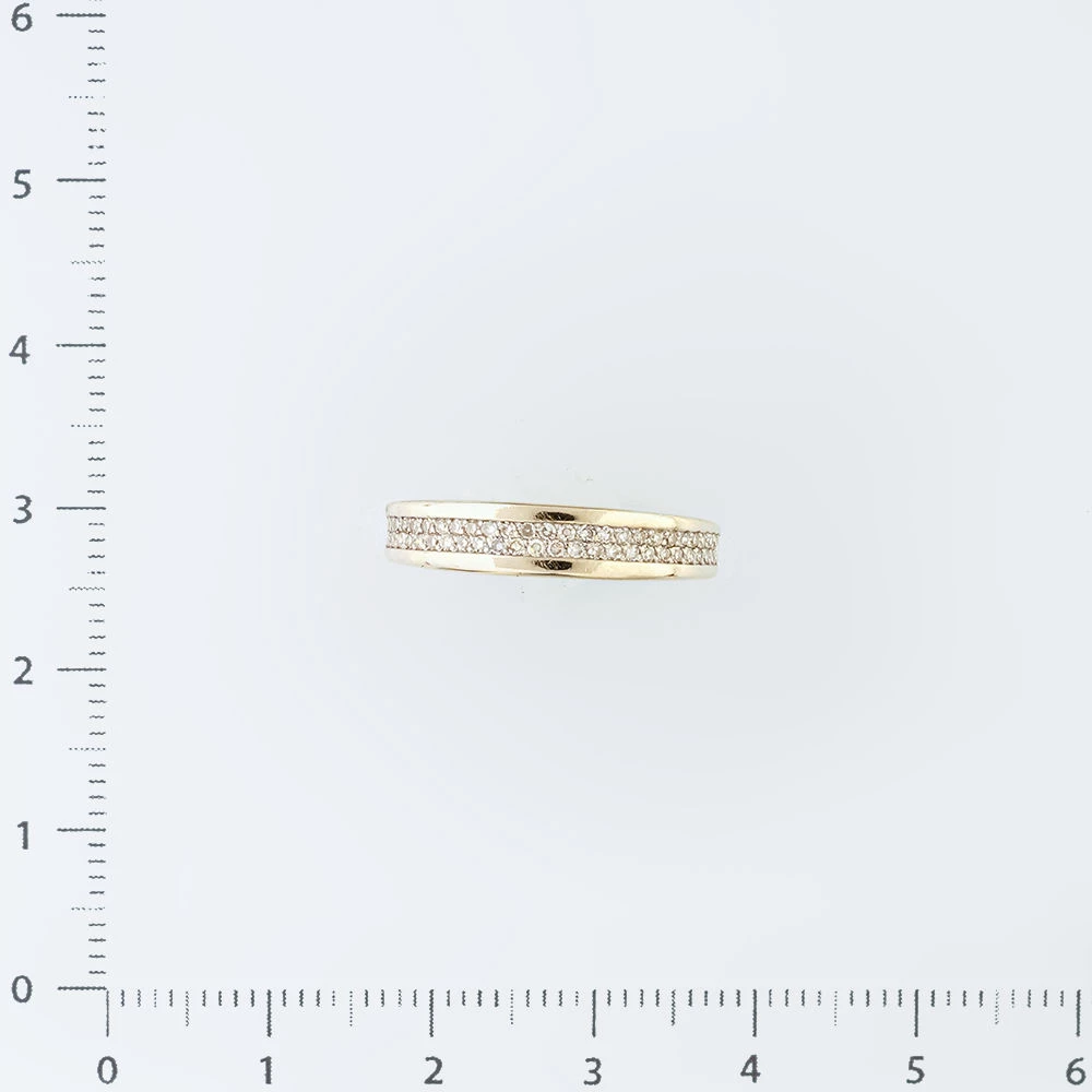 Кольцо с бриллиантом из красного золота 585 пробы