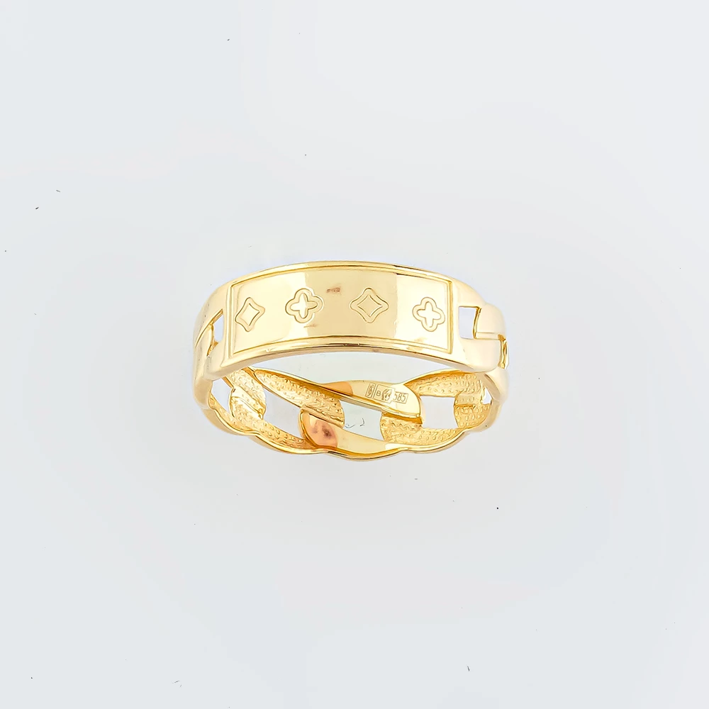 Кольцо из желтого золота 585 пробы