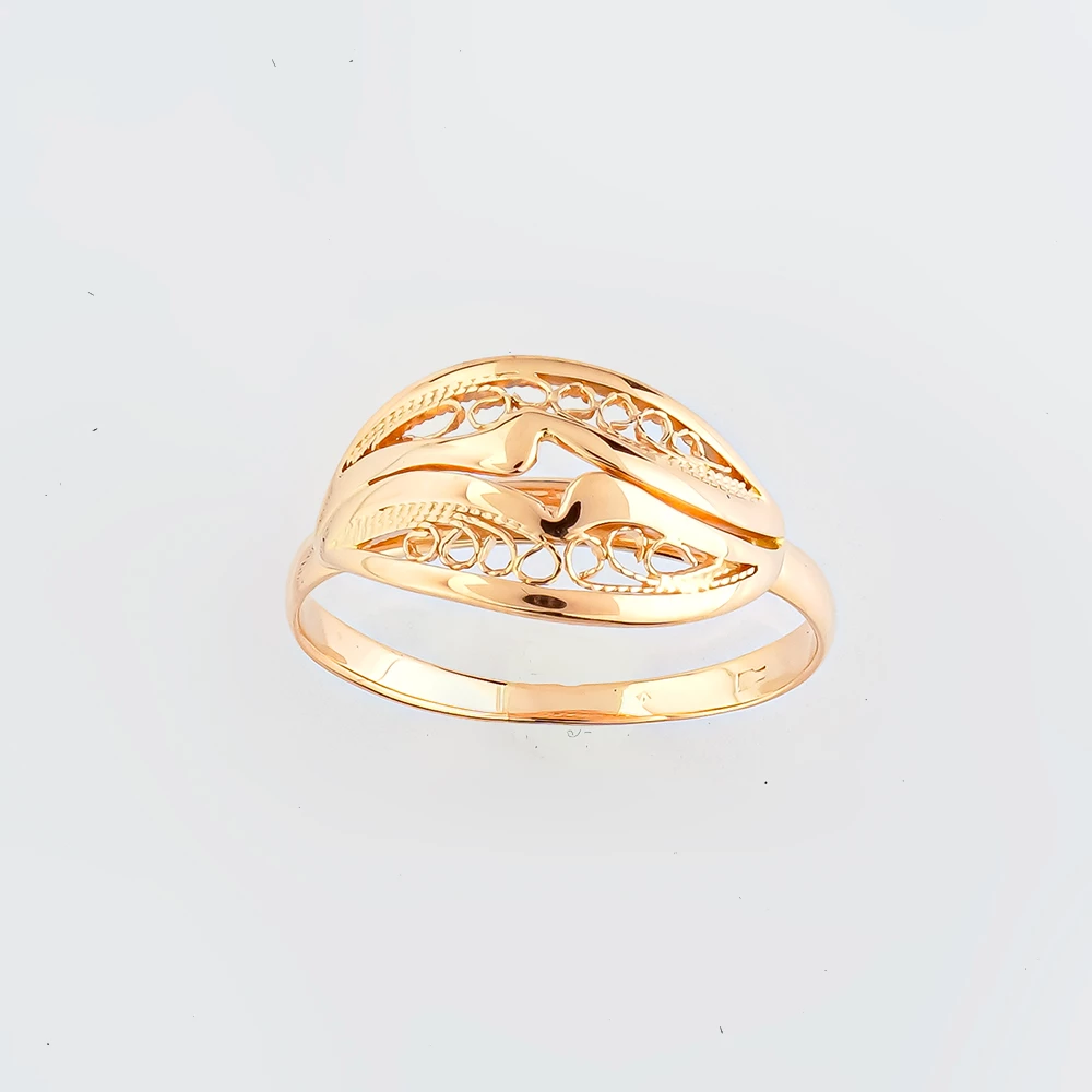 Кольцо из красного золота 585 пробы