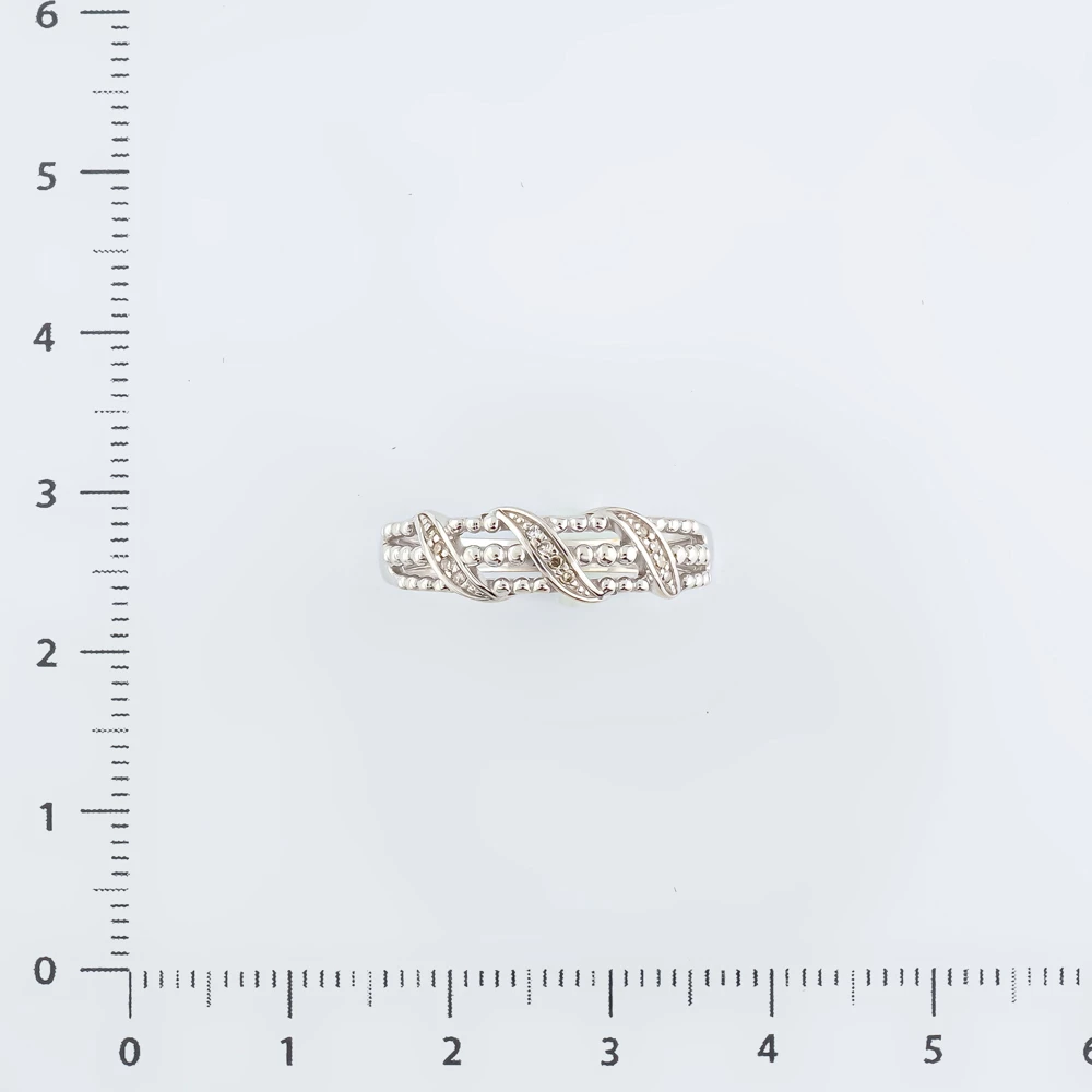 Кольцо с бриллиантом из белого золота 585 пробы