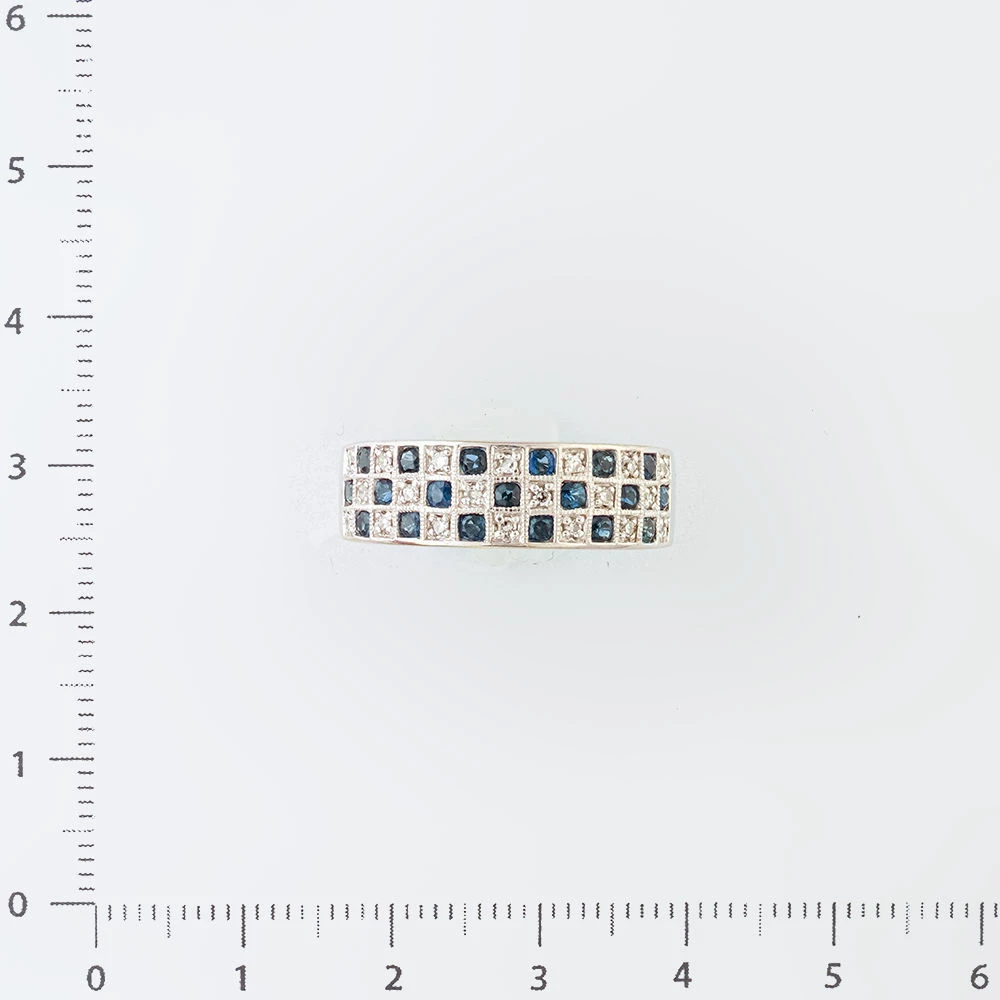 Кольцо с сапфиром из белого золота 585 пробы 2 Кольцо с сапфиром из белого золота 585 пробы 2