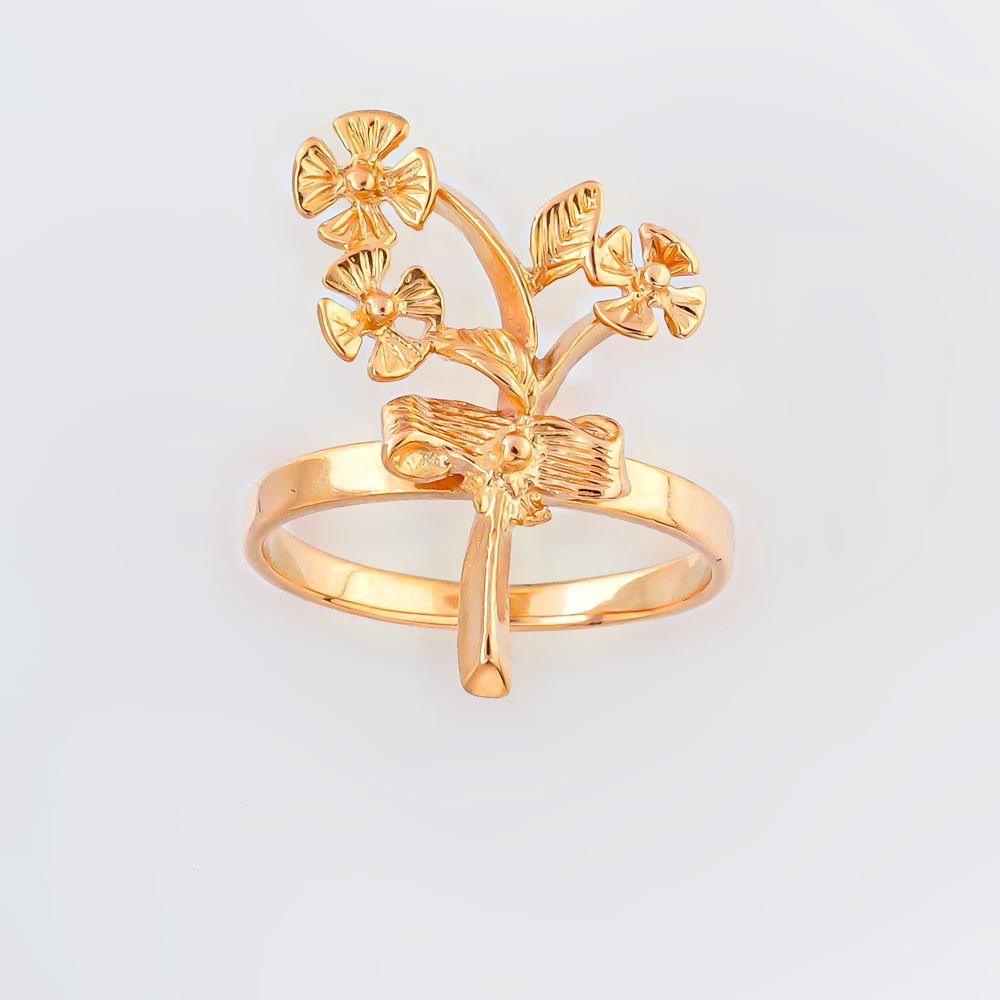 Кольцо из красного золота 583 пробы