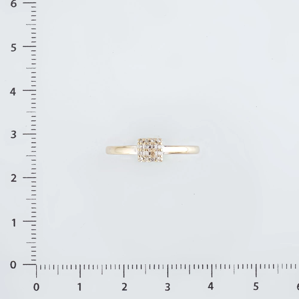 Кольцо с бриллиантом из белого золота 585 пробы