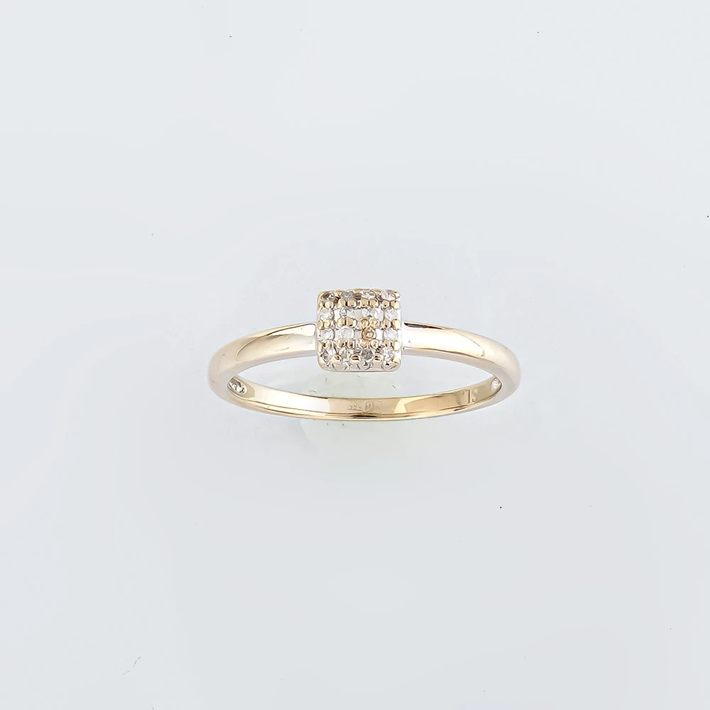 Кольцо с бриллиантом из белого золота 585 пробы