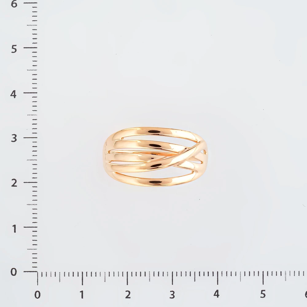 Кольцо из красного золота 375 пробы