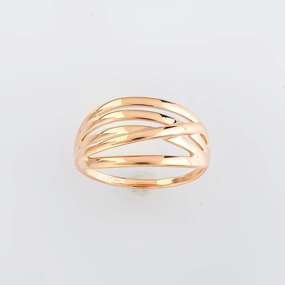 Кольцо из красного золота 375 пробы