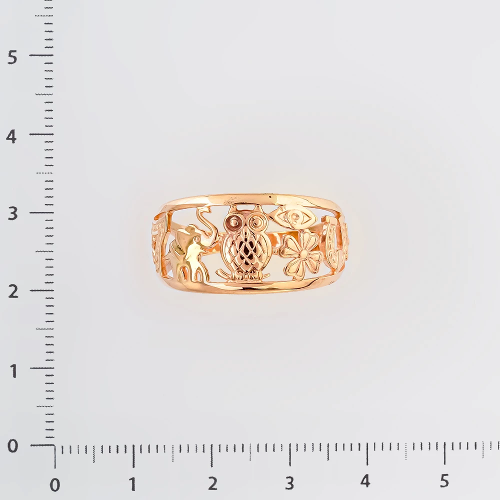 Кольцо из красного золота 585 пробы