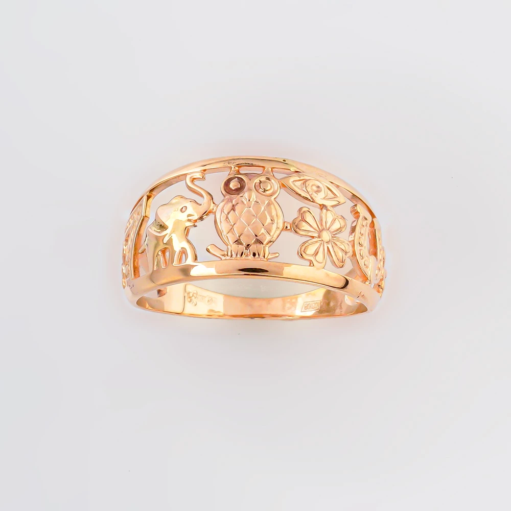 Кольцо из красного золота 585 пробы