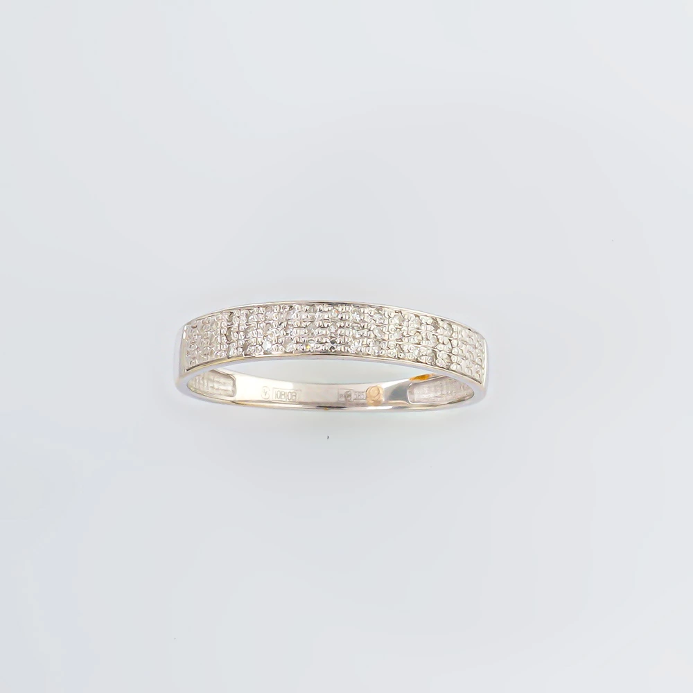 Кольцо с бриллиантом из белого золота 585 пробы