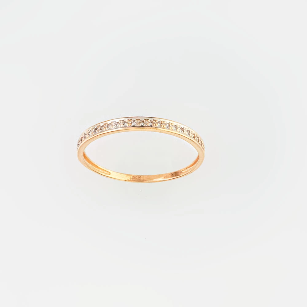 Кольцо с бриллиантом из красного золота 585 пробы