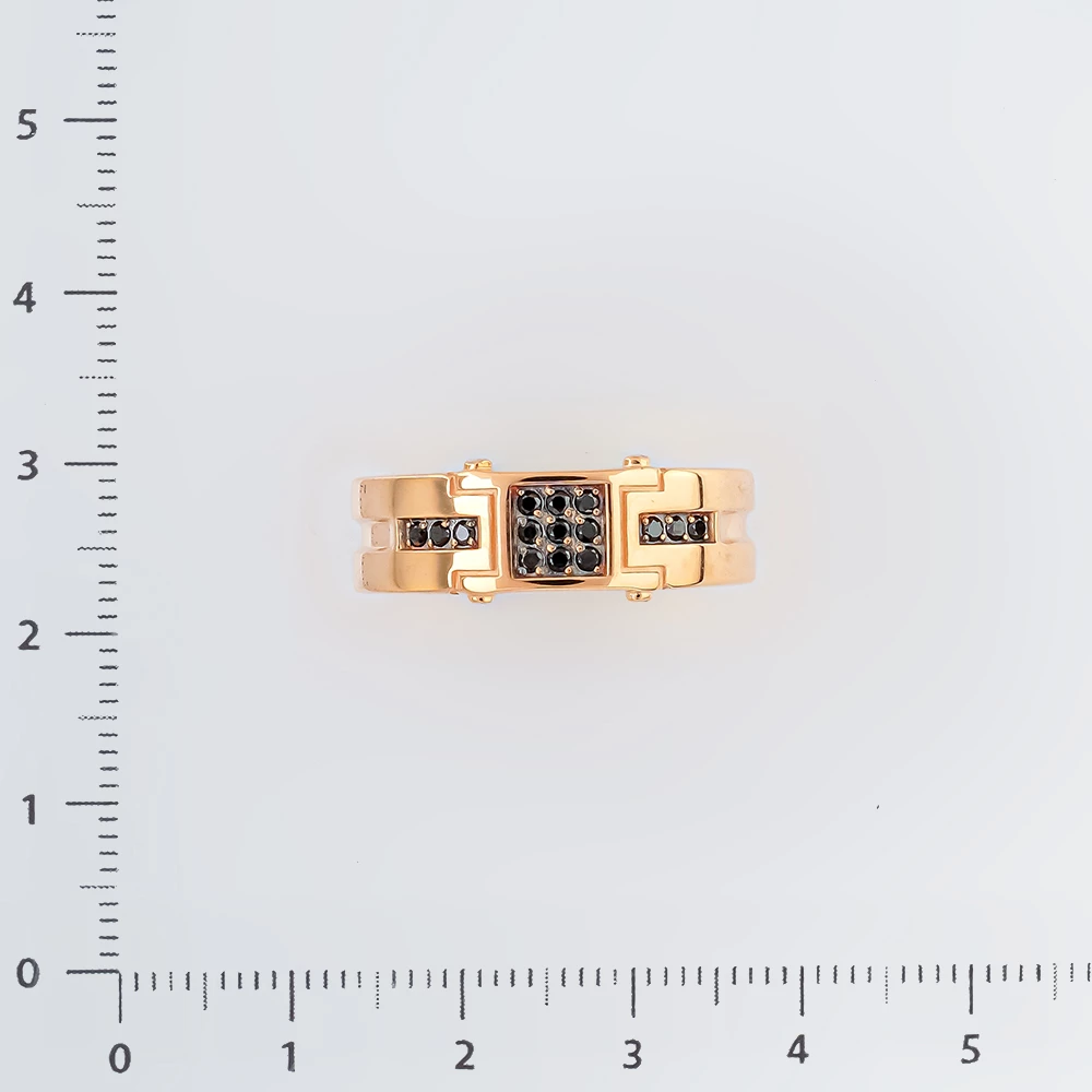 Кольцо с бриллиантом из красного золота 585 пробы