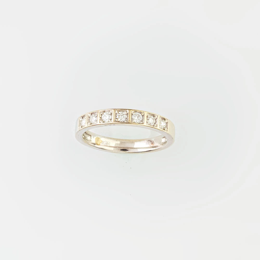 Кольцо с бриллиантом из белого золота 585 пробы