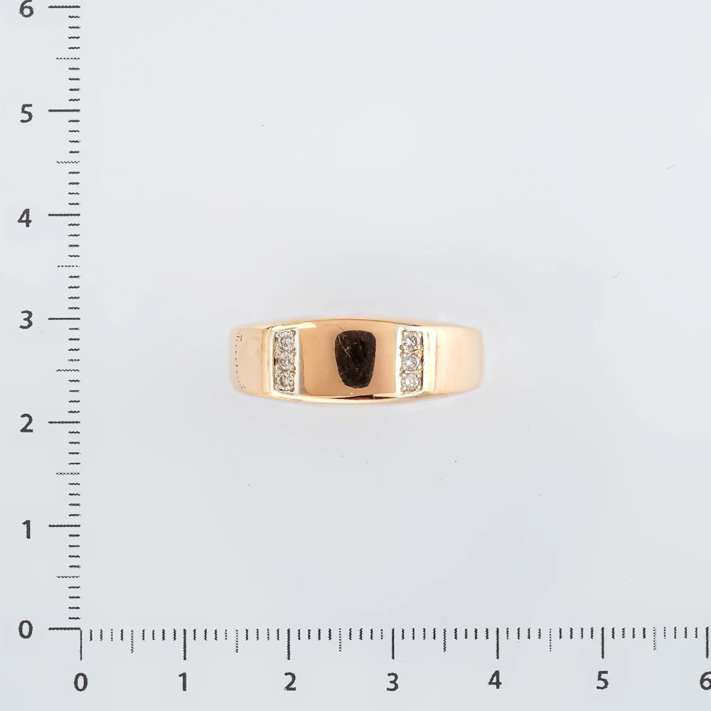 Кольцо с бриллиантом из красного золота 585 пробы