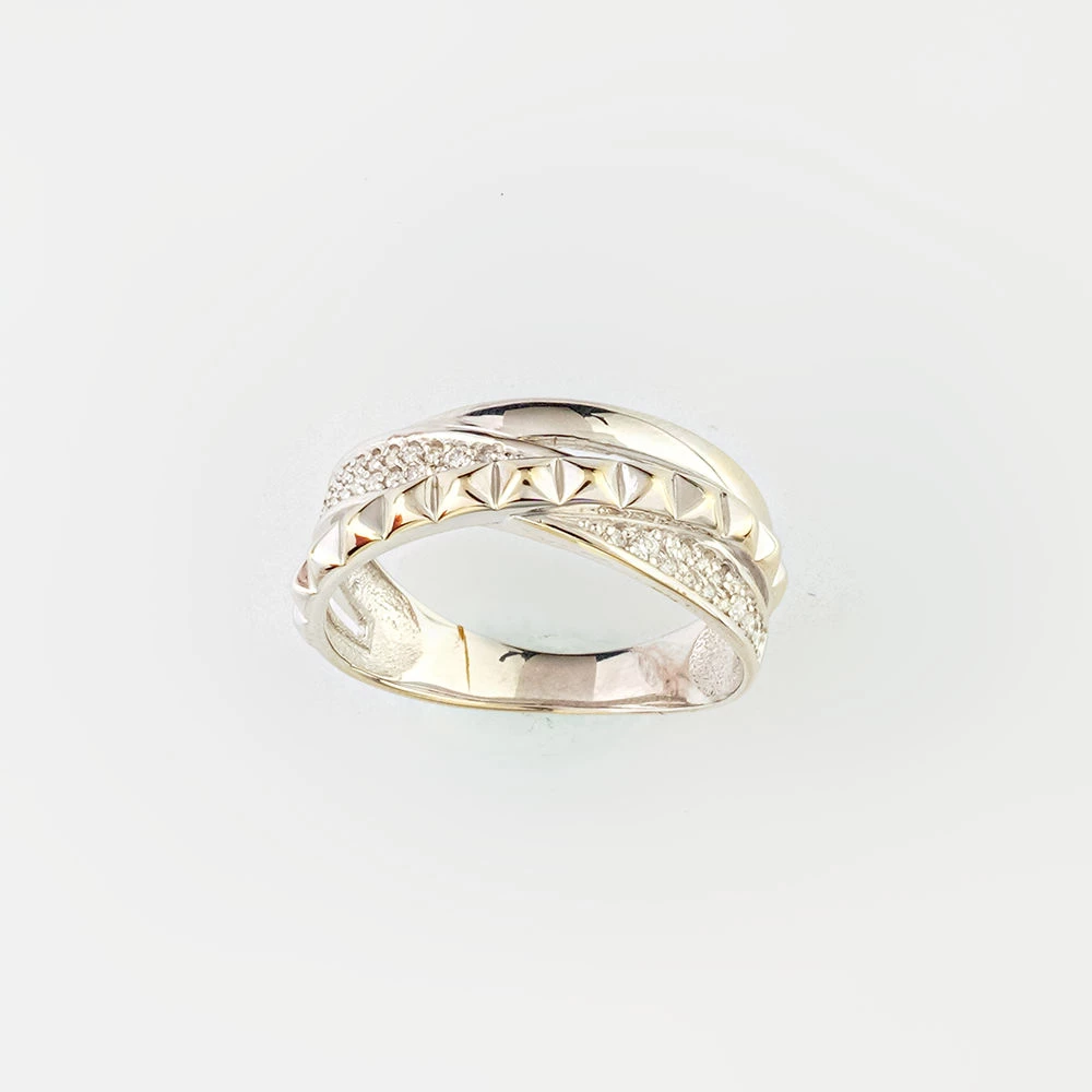 Кольцо с бриллиантом из белого золота 585 пробы