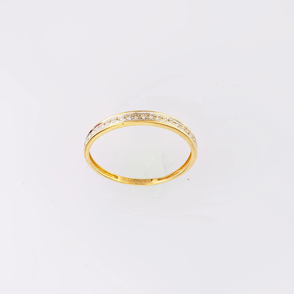 Кольцо с бриллиантом из желтого золота 585 пробы