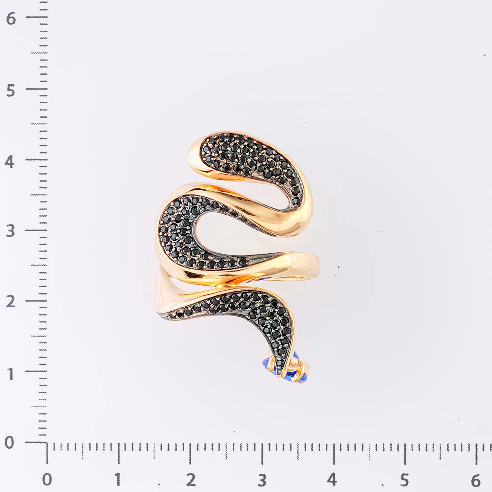 Кольцо с фианитом из красного золота 585 пробы Кольцо с фианитом из красного золота 585 пробы