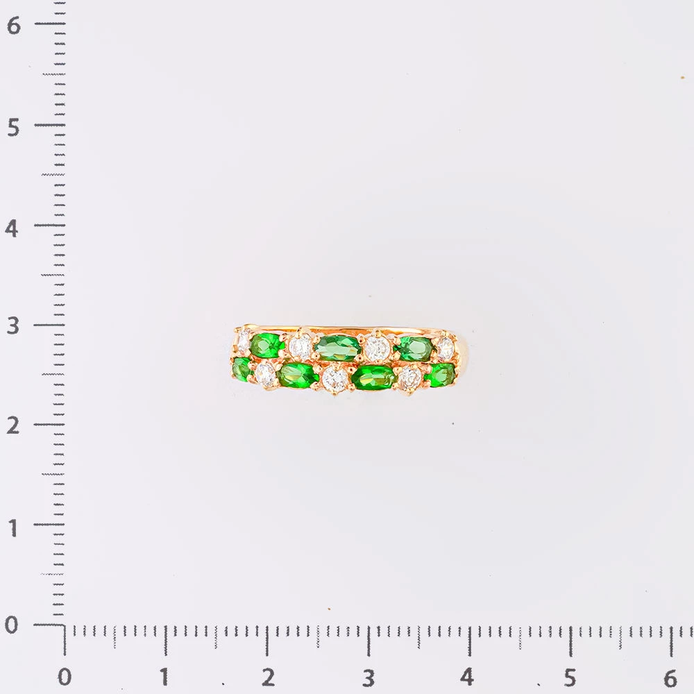 Кольцо с фианитом из красного золота 585 пробы Кольцо с фианитом из красного золота 585 пробы
