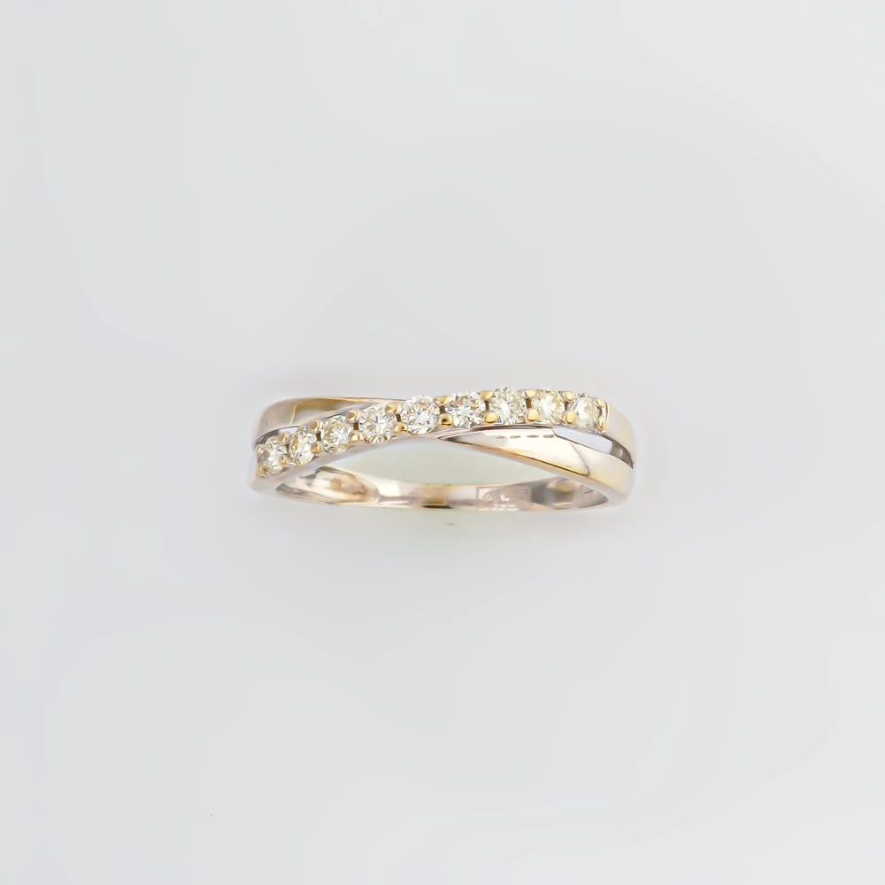 Кольцо с бриллиантом из красного золота 585 пробы