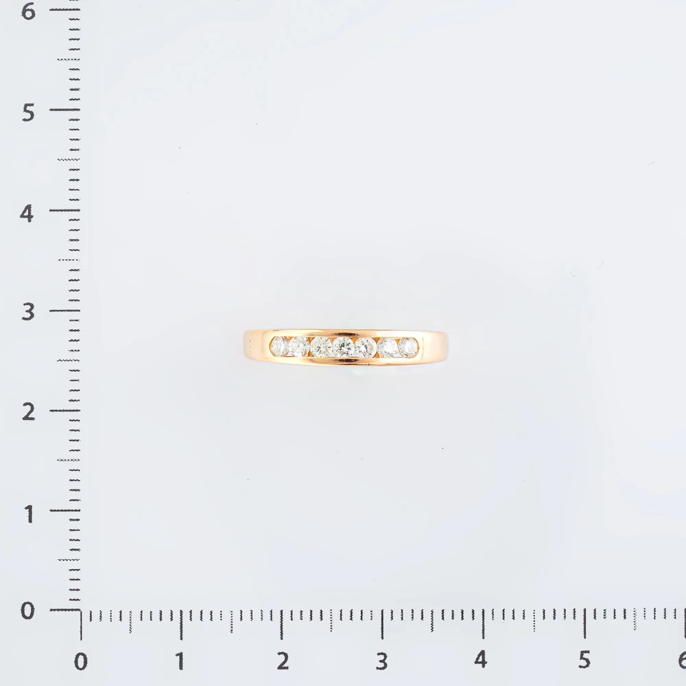 Кольцо с бриллиантом из красного золота 585 пробы