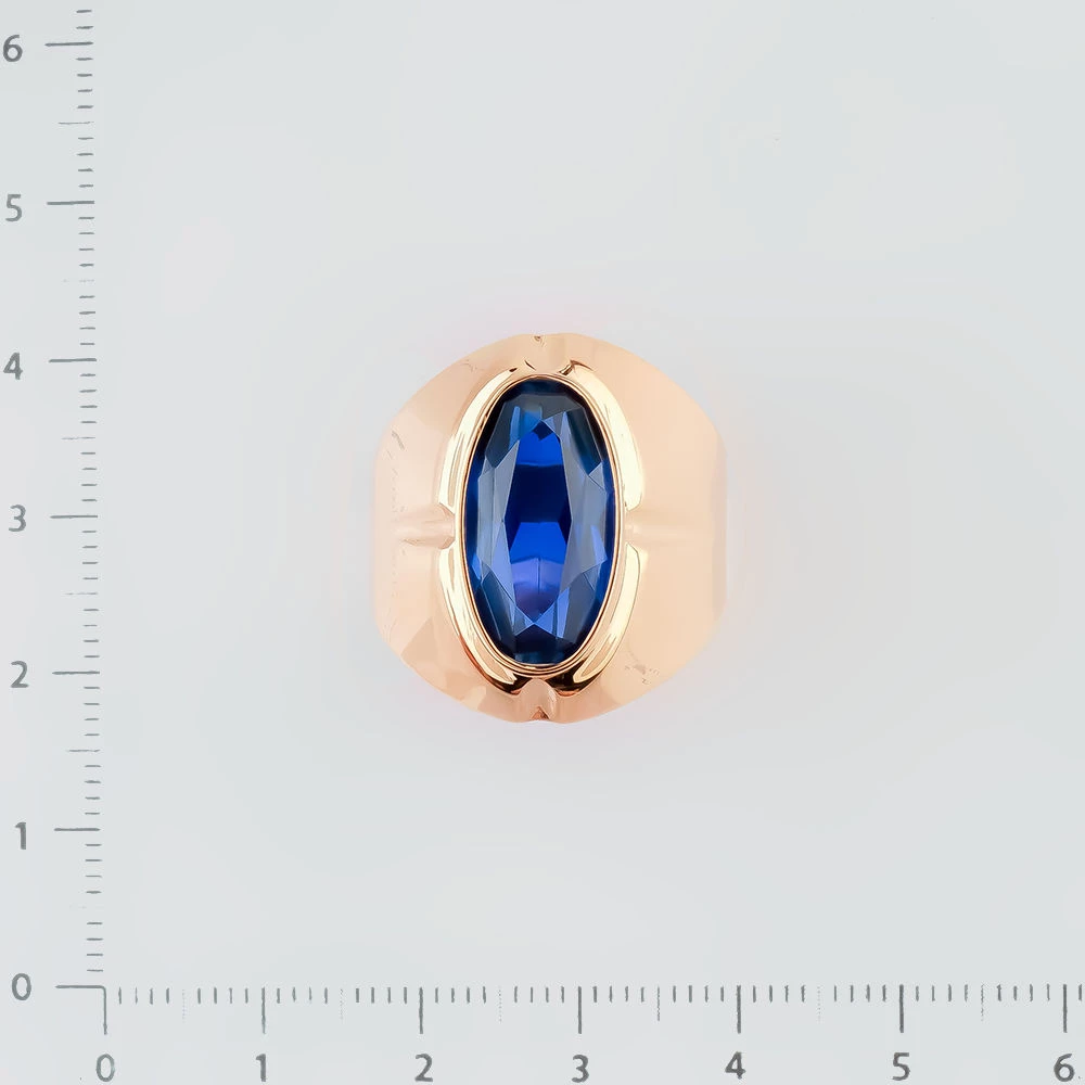 Кольцо с фианитом из красного золота 583 пробы Кольцо с фианитом из красного золота 583 пробы